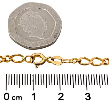 9ct Gold 6.7g 19 inch Figaro Chain